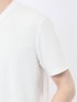 リンクスダイヤ柄ジャガード Vネック半袖Tシャツ