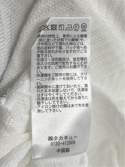 リンクスダイヤ柄ジャガード Vネック半袖Tシャツ