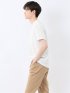 リンクスダイヤ柄ジャガード Vネック半袖Tシャツ