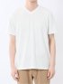 リンクスダイヤ柄ジャガード Vネック半袖Tシャツ