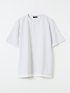 梨地 レイヤード風 クルーネック 半袖 Tシャツ メンズ