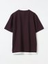 梨地 レイヤード風 クルーネック 半袖 Tシャツ メンズ