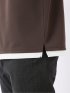 梨地 レイヤード風 クルーネック 半袖 Tシャツ メンズ