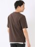 梨地 レイヤード風 クルーネック 半袖 Tシャツ メンズ