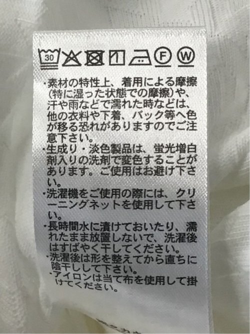 リンクス幾何学柄ジャガード クルーネック半袖Tシャツ