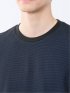 メランジ 裏ボーダー クルーネック半袖Tシャツ