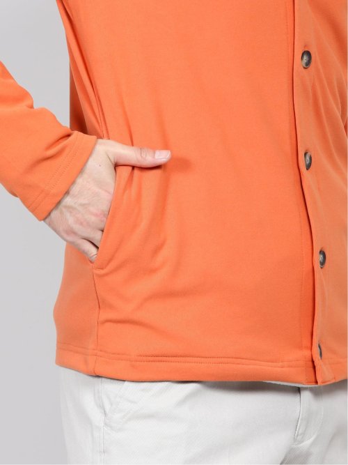 吸湿発熱スムース Vネックカーディガン