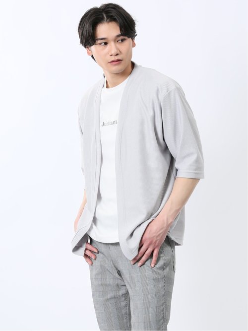 着流しカーデ7分&半袖Ｔシャツ アンサンブル