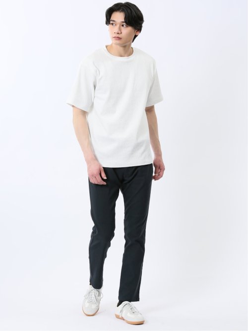 ジャガード クルーネック半袖Tシャツ