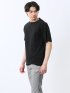 ジャガード クルーネック半袖Tシャツ