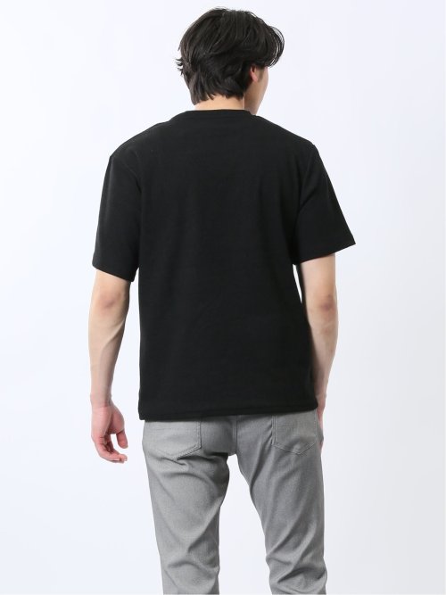 ジャガード クルーネック半袖Tシャツ