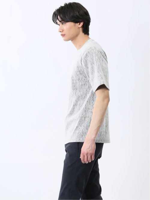 ジャガード クルーネック半袖Tシャツ