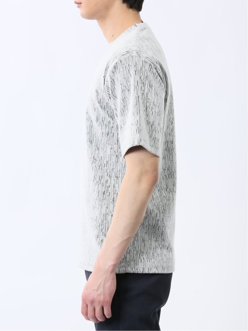 ジャガード クルーネック半袖Tシャツ