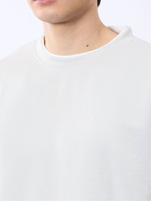 ベストレイヤード風 クルーネック半袖Tシャツ