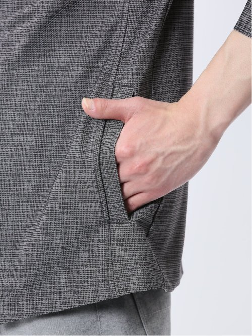 スタンドカラー 7分袖 カットジャケット