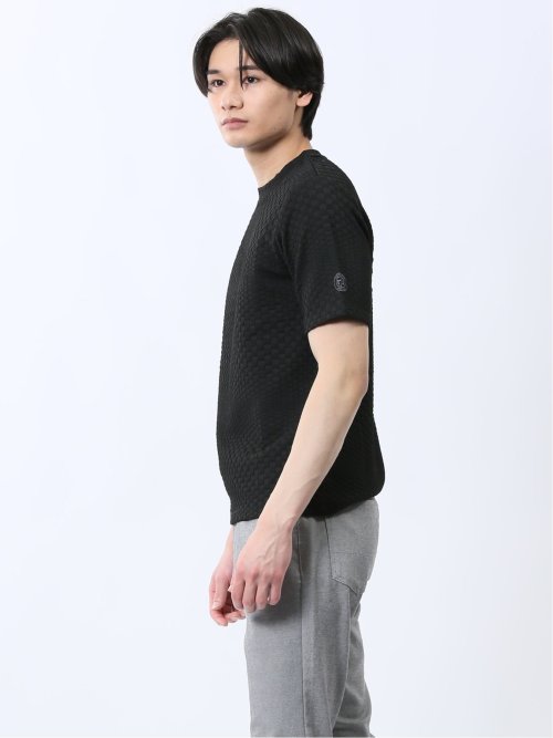 ランダムジャガード クルーネック半袖Tシャツ