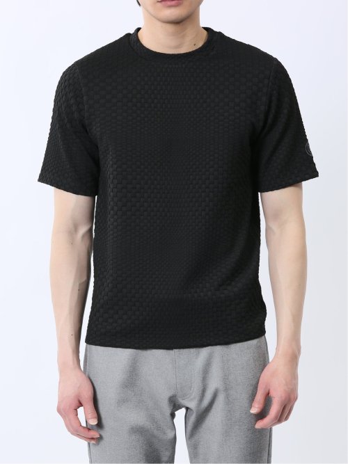 ランダムジャガード クルーネック半袖Tシャツ