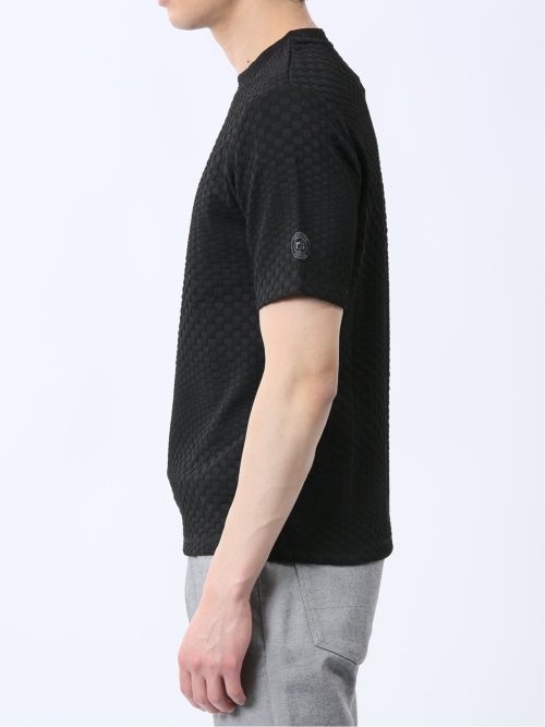 ランダムジャガード クルーネック半袖Tシャツ