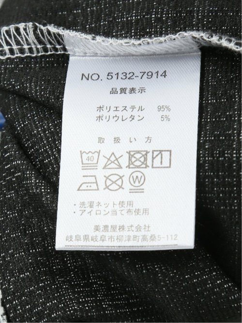 千鳥ジャガード クルーネック長袖Tシャツ