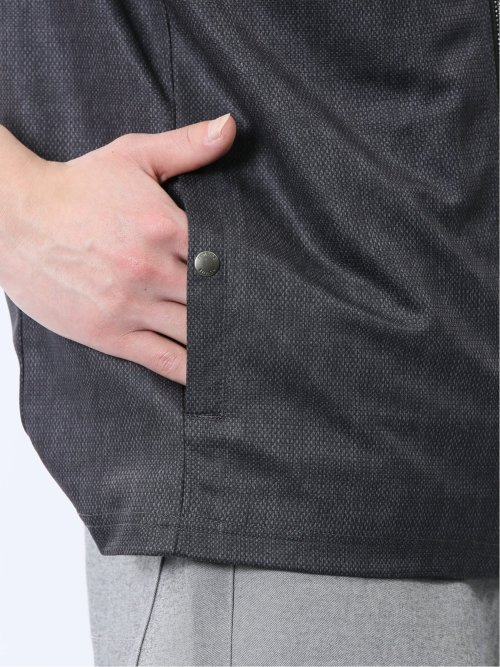 メランジ フルZIP 半袖パーカー