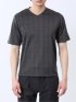 千鳥ジャガード Vネック半袖Tシャツ
