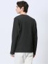 バイアスジャガード Vネック長袖Tシャツ
