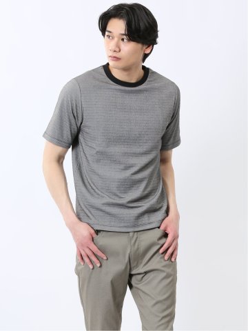 タックコードレーン クルーネック半袖Tシャツ