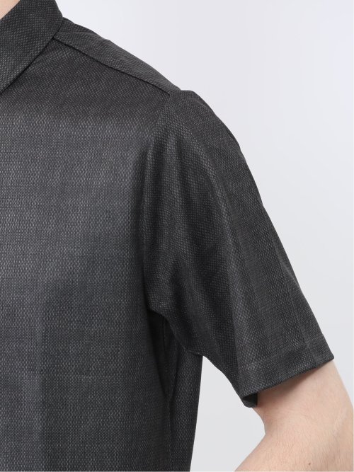 ファスナー使い 半袖ポロシャツ