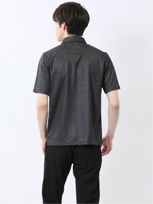 ファスナー使い 半袖ポロシャツ