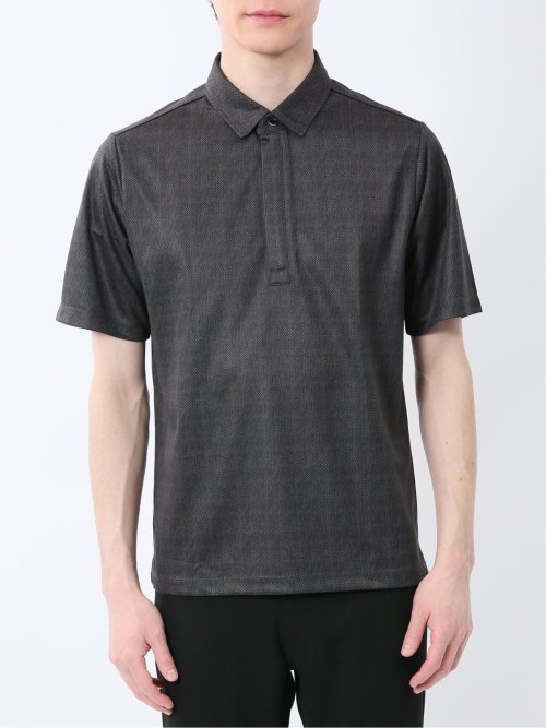 ファスナー使い 半袖ポロシャツ