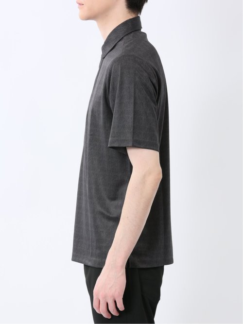 ファスナー使い 半袖ポロシャツ