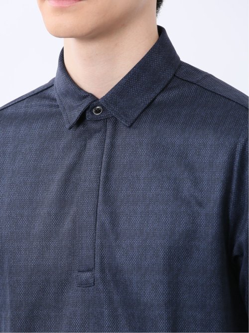 ファスナー使い 半袖ポロシャツ