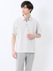 ジャガード 半袖ポロシャツ