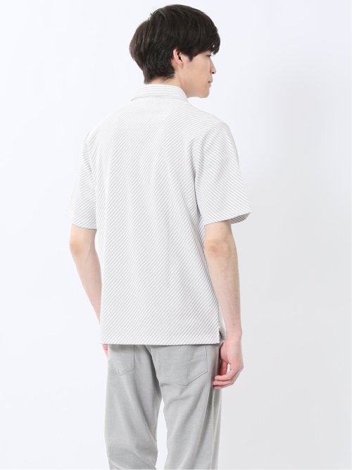 ジャガード 半袖ポロシャツ