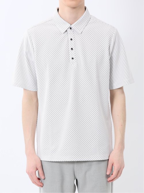 ジャガード 半袖ポロシャツ