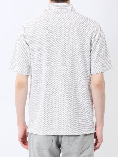 ジャガード 半袖ポロシャツ