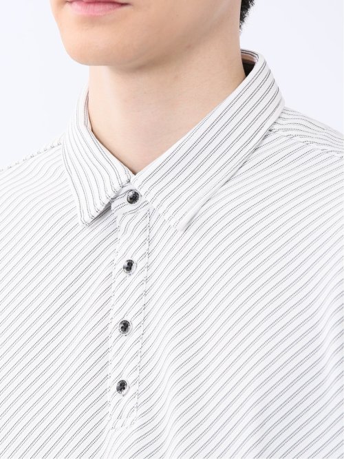 ジャガード 半袖ポロシャツ