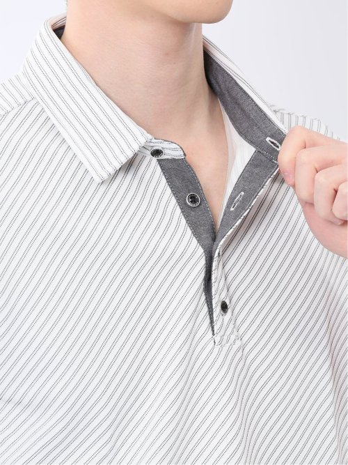 ジャガード 半袖ポロシャツ