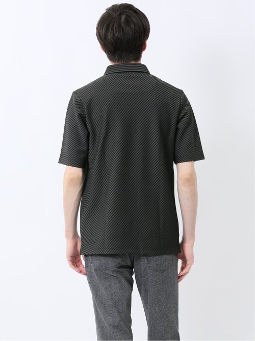 ジャガード 半袖ポロシャツ