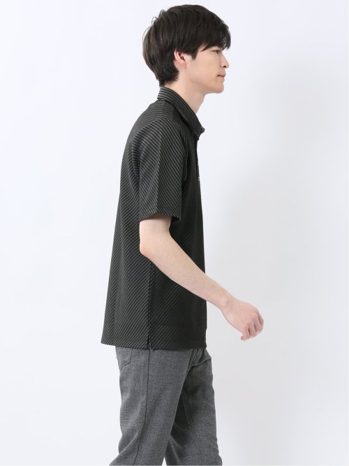 ジャガード 半袖ポロシャツ