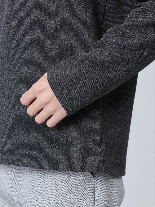 ふくれジャガード クルーネック長袖Tシャツ