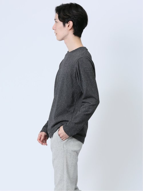 ふくれジャガード クルーネック長袖Tシャツ