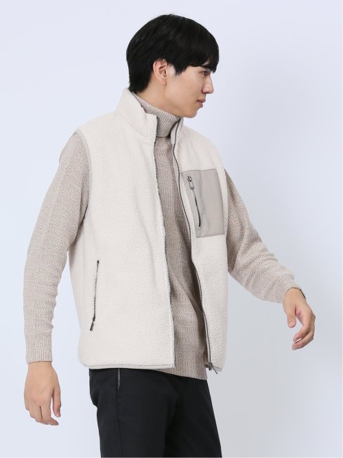 シャギーボア スタンドベスト