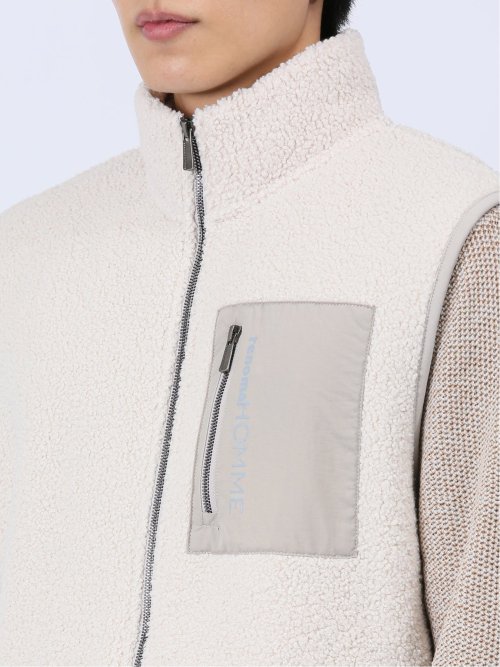 シャギーボア スタンドベスト