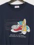 【大きいサイズ】コンバース/CONVERSE シューズ刺繍 クルーネック半袖Ｔシャツ