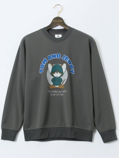 大きいサイズ】トムとジェリー ダンボール クルーネックトレーナー(3L