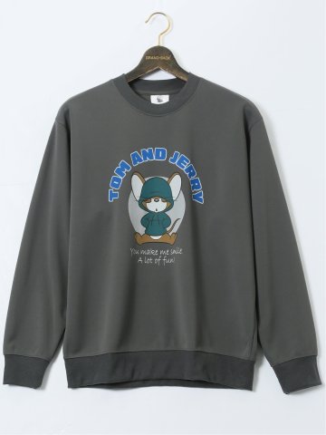 【大きいサイズ】トムとジェリー ダンボール クルーネックトレーナー