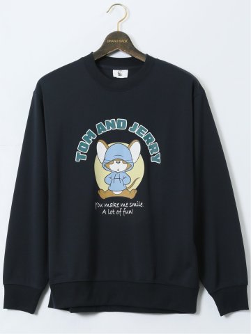 【大きいサイズ】トムとジェリー ダンボール クルーネックトレーナー