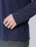 引き揃え杢 Vネック長袖Tシャツ