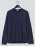 引き揃え杢 Vネック長袖Tシャツ